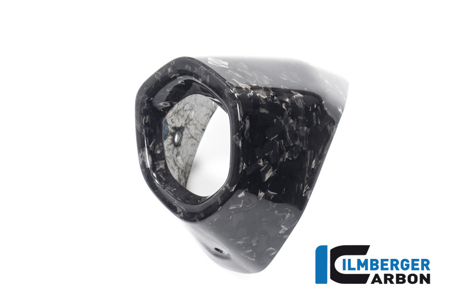 Ilmberger Carbon Exhaust Heat Shield rear, Black Diamond Carbon, glossy, BMW R1300GS 2023-