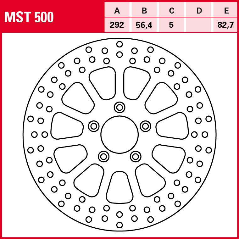 TRW brake disc Allround Fixed MST500