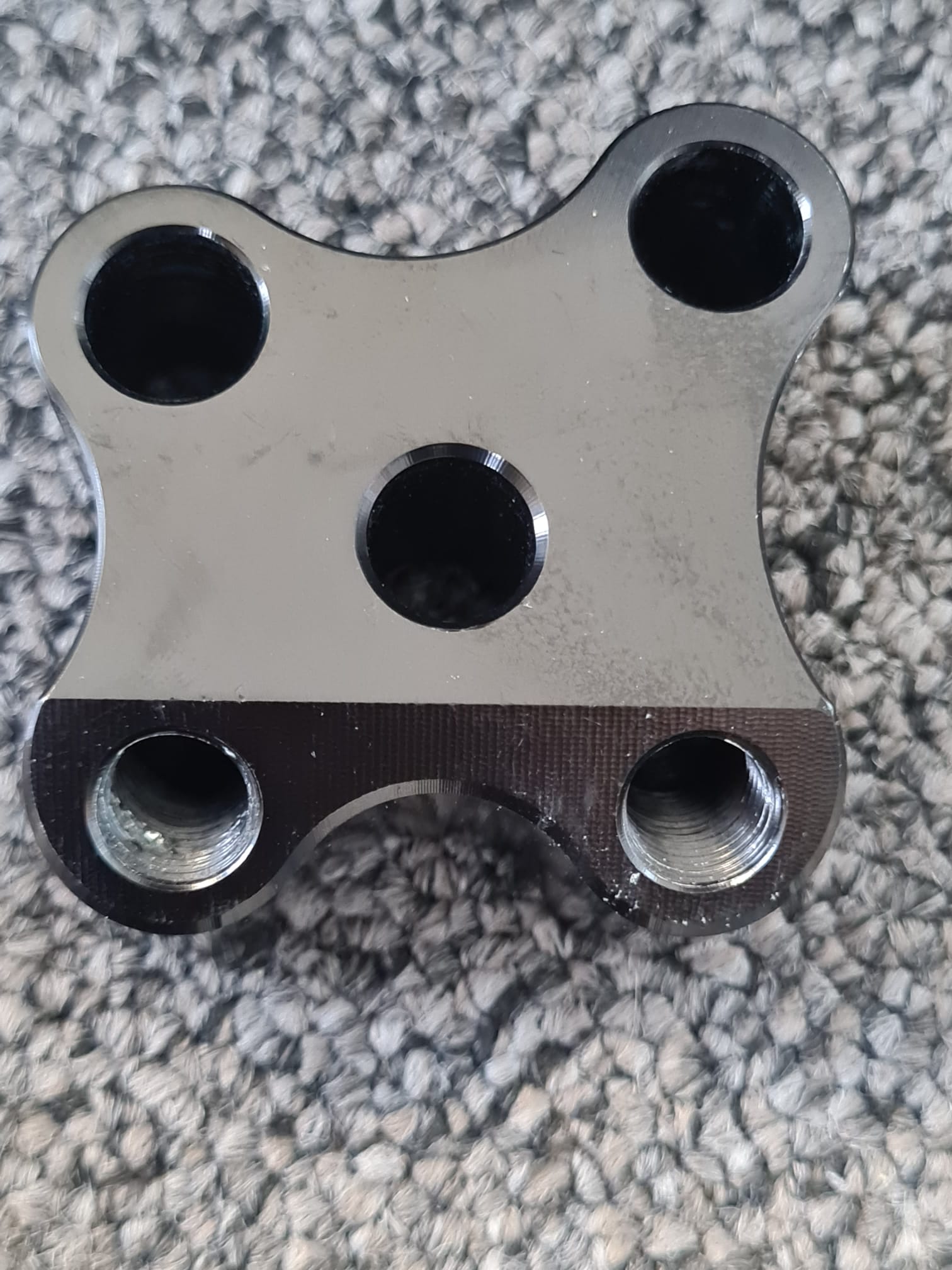 >TRACK< Rearset System black KTM RC390 2014- ABE