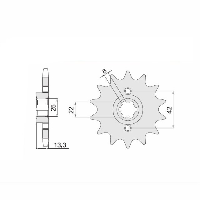 Sprocket, 16 Teeth, 525 Pitch