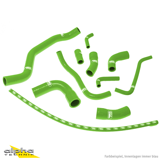 SAMCO SPORT Silicone Hose Kit green for Yamaha YZF1000R1 model year 1998-2001