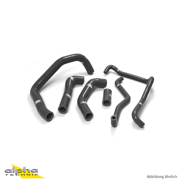 SAMCO SPORT silicone hose kit classic matt black for Kawasaki ZX10R model year 2006-2007