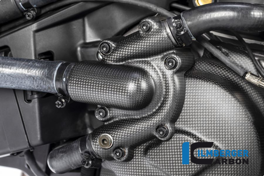 Ilmberger Carbon water-pump cover cover, matt, Ducati Monster 1200, 1200S 2017-