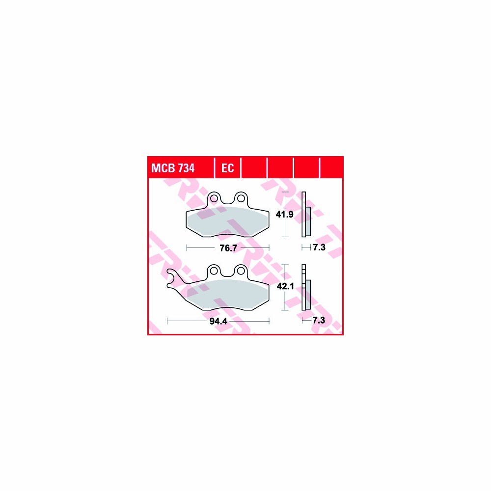 TRW brake padsatz All-round MCB734