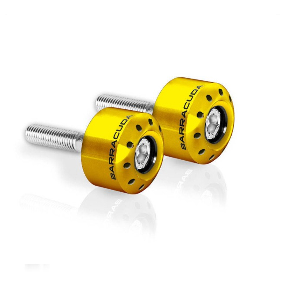 Barracuda handlebar Bar End Weights for BMW gold