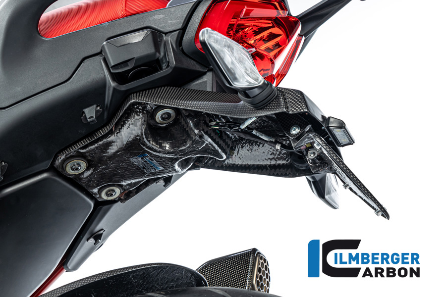 Ilmberger Carbon License Plate Holder, matt, Ducati Multistrada V4 2020-