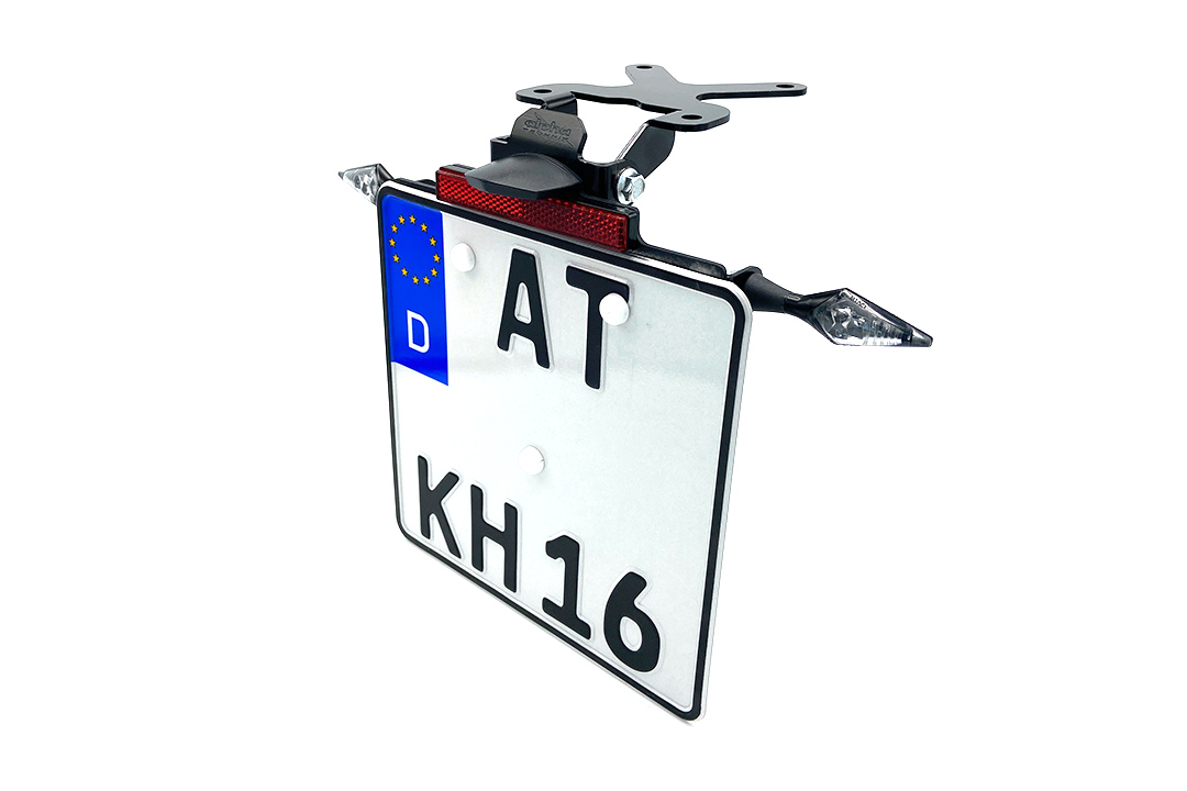 alpha Technik Number Plate Holder for Yamaha Fazer 8 / FZ8 from 2010 and FZ1 from 2006-