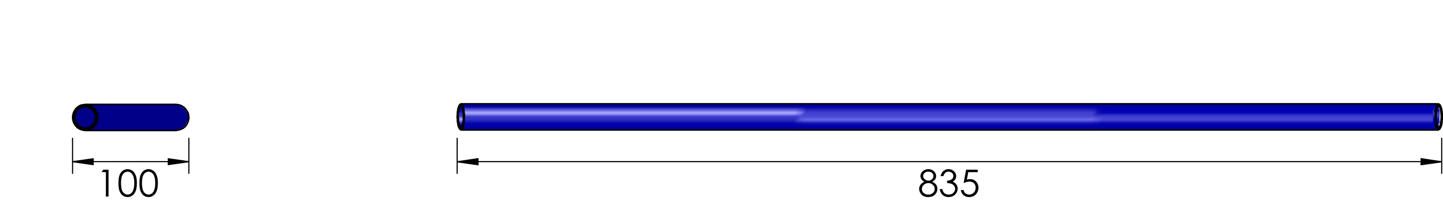 LSL Drag Bar Wide LD2, 22mm, Steel, Black