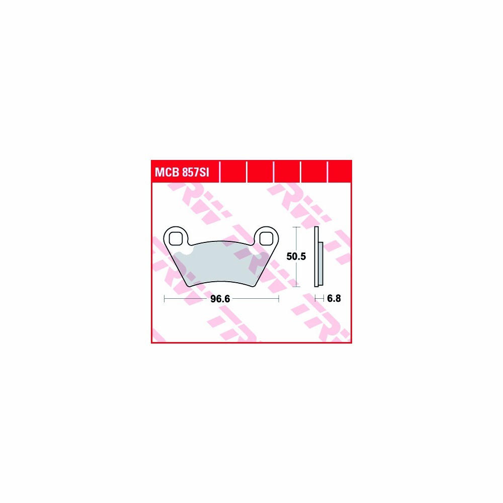 TRW brake pad set Sintered Off-road MCB857SI