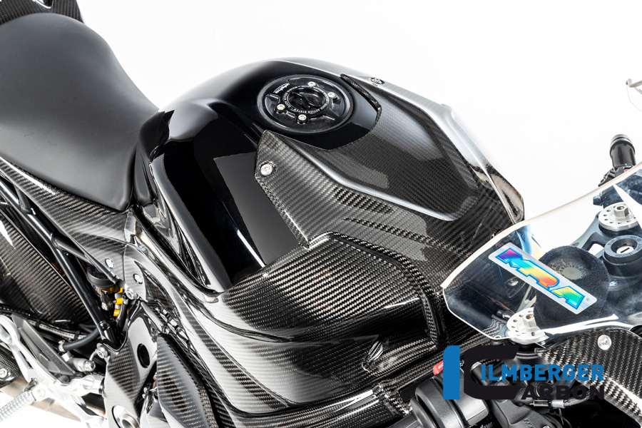 Ilmberger Carbon fuel tank Cover Racing, Glossy, BMW S1000RR 2019-, M1000RR 2021-