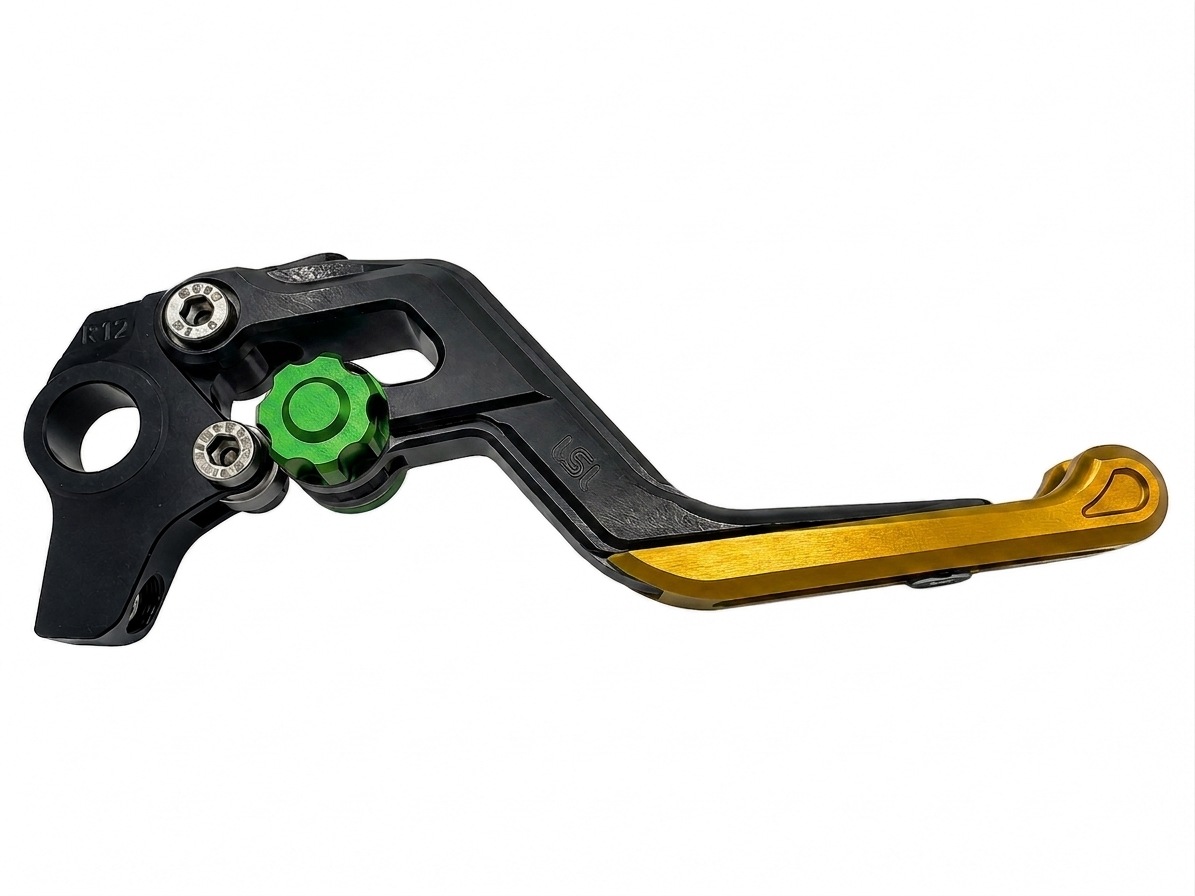 LSL ERGONIA Brake Lever R21 Black/Green/Gold