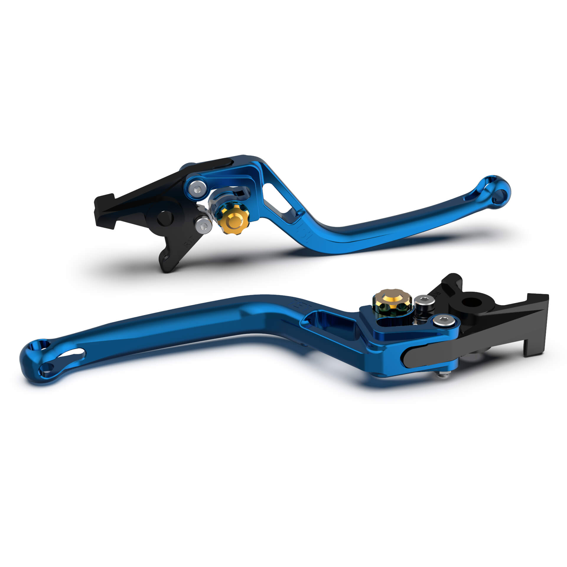 LSL clutch lever BOW L49R, blue/gold