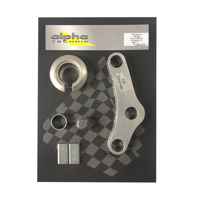 alpha Technik Lowering Kit 40mm for Yamaha R7, Type RM39 / RM40, from model year 2022-