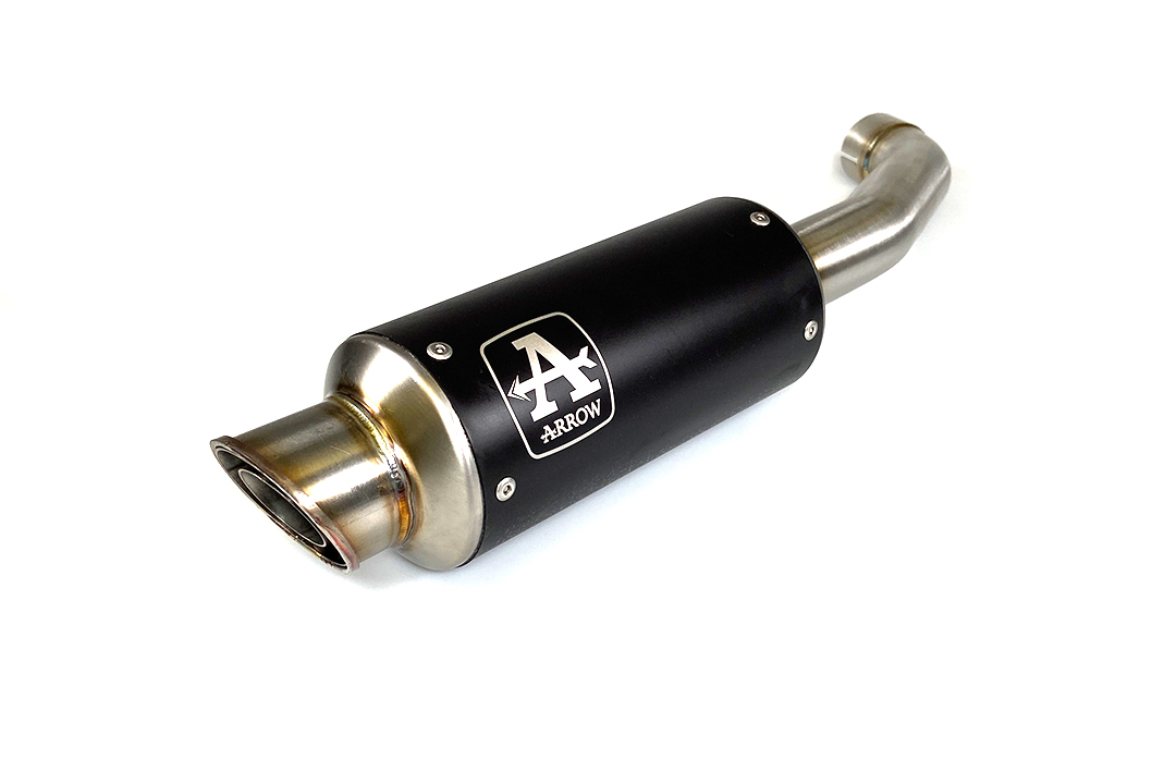ARROW GP2 Dark Exhaust for KTM 125 Duke and KTM 390 Duke from model year 2021-