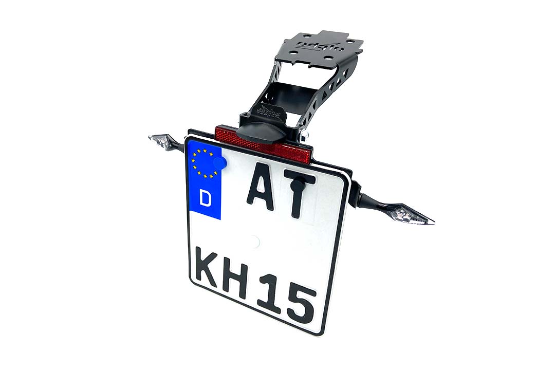 alpha Technik Number Plate Holder for Suzuki GSX-S1000 and GSX-S950, Type WEK0, WEK1, WEK2, Model Year 2021-