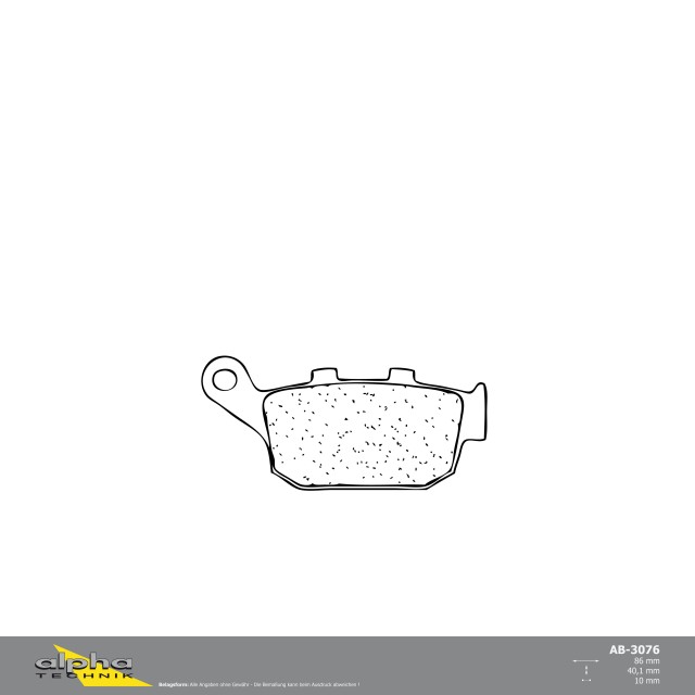 alpha Technik brake pad for Scooter with ABE