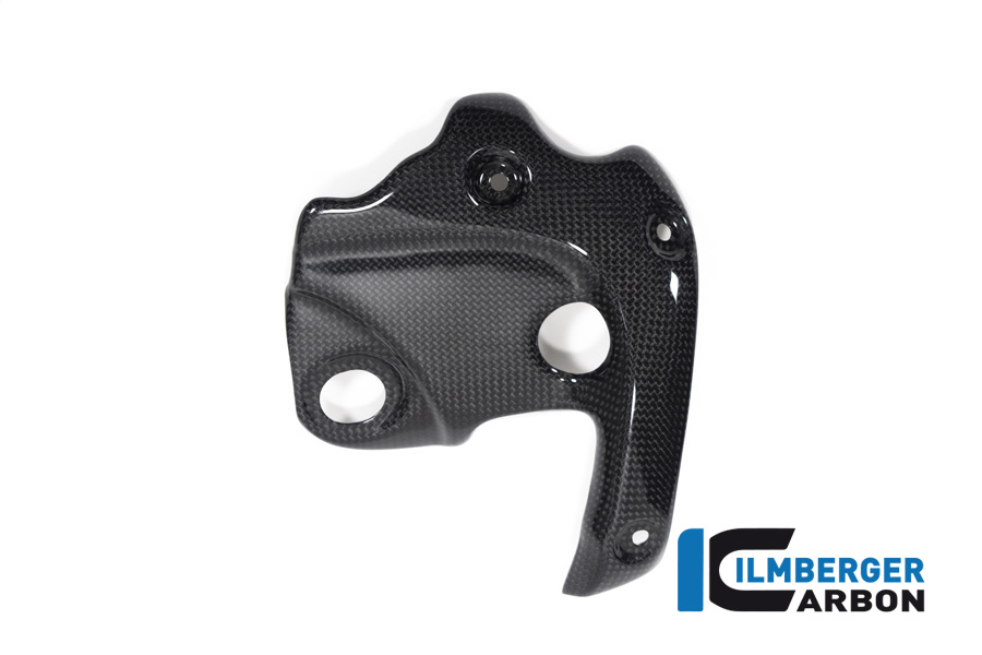 Ilmberger Carbon Exhaust Heat Shield for Header, Gloss, with ABE, for Ducati Diavel 1260 from model year 2019 onwards