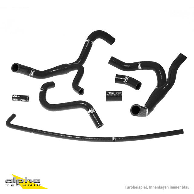 SAMCO SPORT Black Silicone Hose Kit for Honda CBR1000RR Model Year 2008-2011