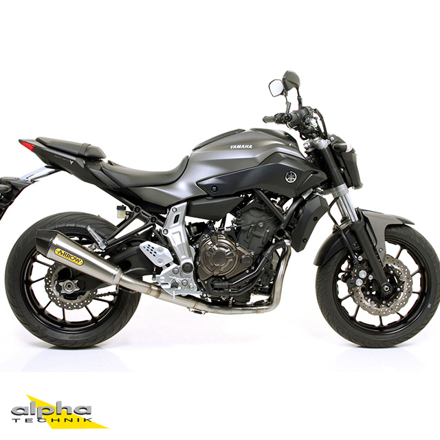 ARROW X-KONE Exhaust for Yamaha MT07 / Tracer 700 2014-2020, Stainless Steel (Only with ARROW Header)