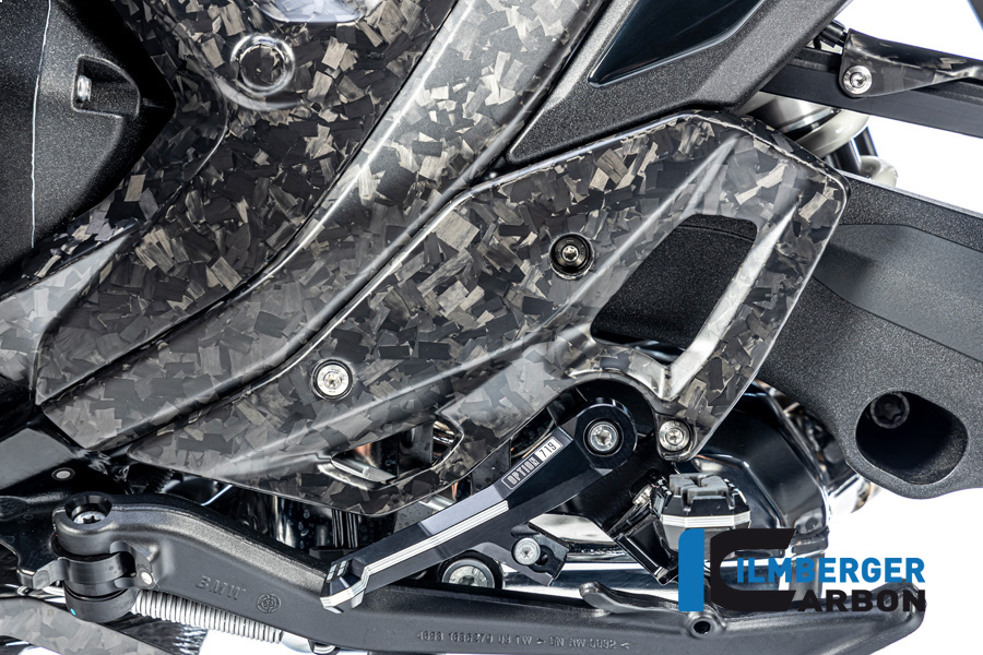 Ilmberger Carbon Heel Guard left side L/S, Black Diamond Carbon, matte, BMW R1300GS 2023-