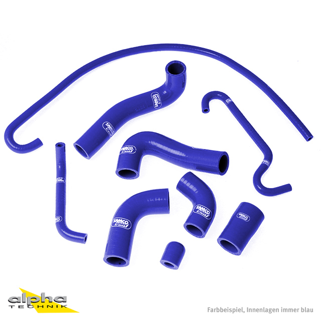 SAMCO SPORT silicone hose kit, blue, for MV Agusta F4 1000 RR RC LH44 model year 2010-2019