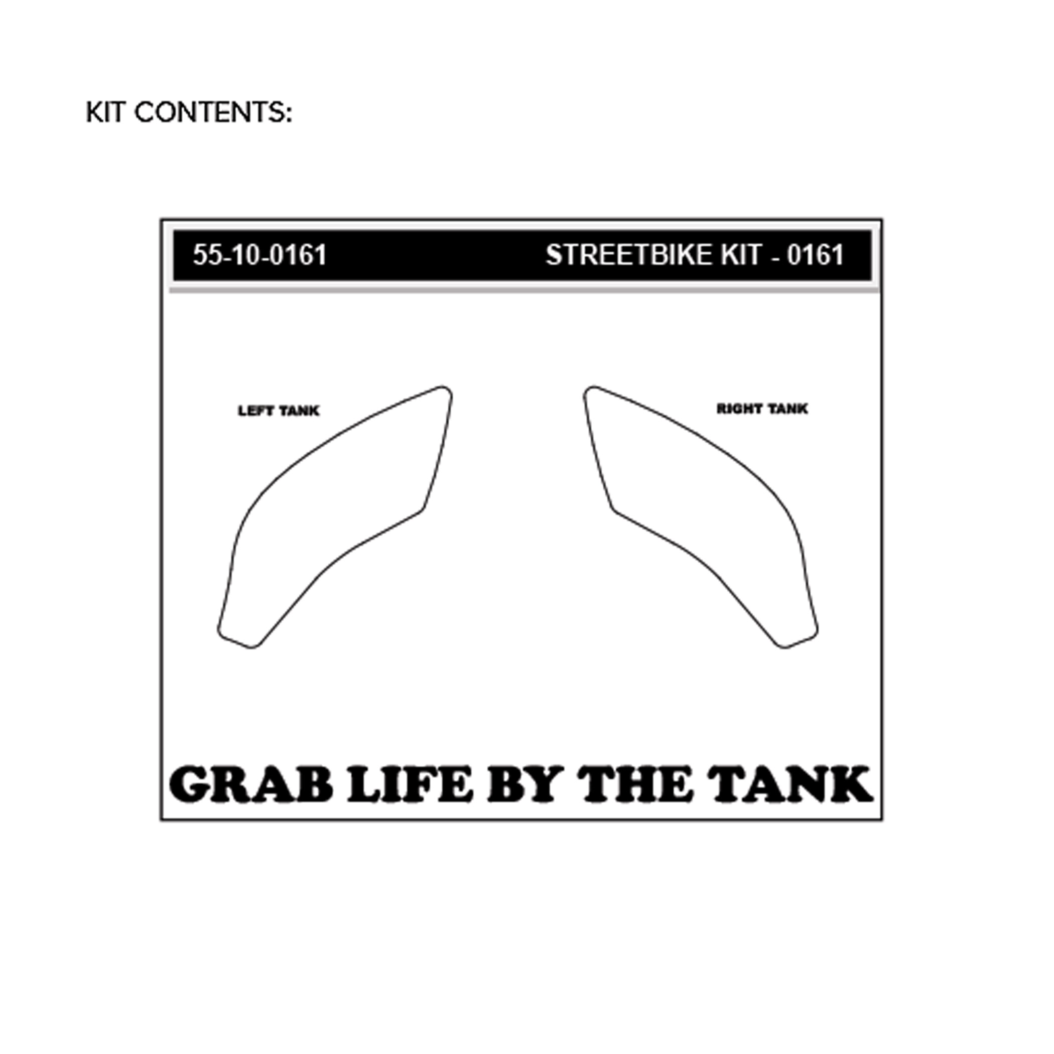 Stompgrip clear, Volcano, for Honda CB300R / CB(R)650R, 2019-2025