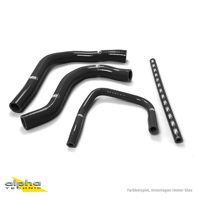 SAMCO SPORT Silicone Hose Kit black for Yamaha YZF750R Model Year 1993-1994