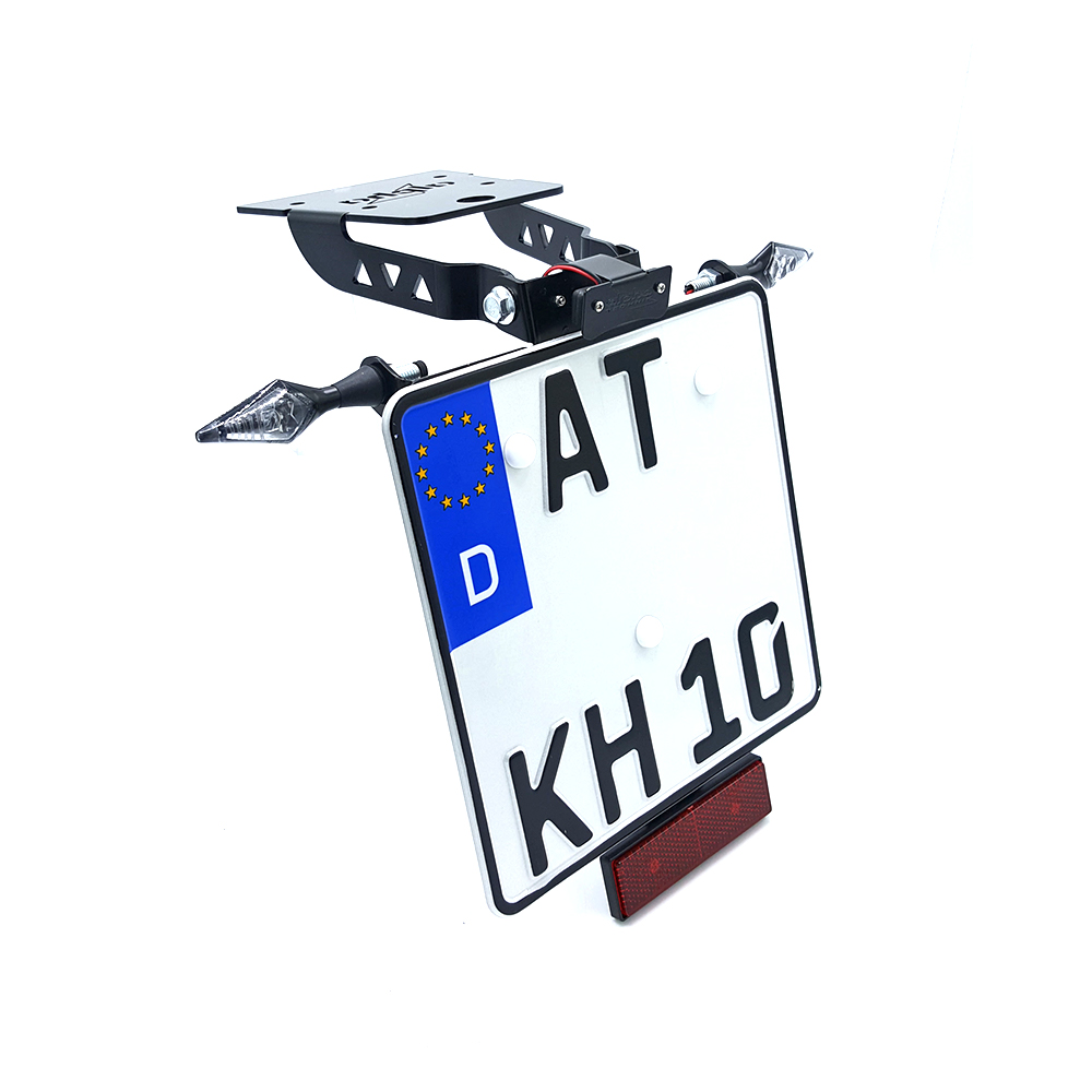 alpha Technik Number Plate Holder for Kawasaki Versys-X300, ABS; Type LE300C; Model Year 2017-