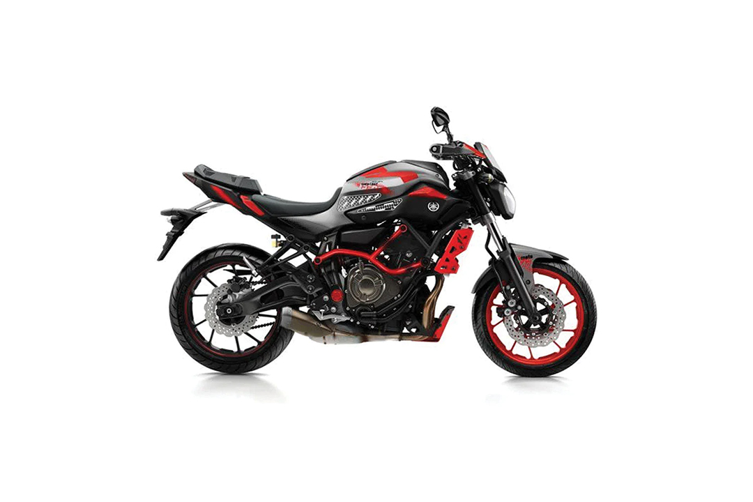 Stompgrip Traction Pads clear, for Yamaha MT07 (Moto Cage), 2015-2017