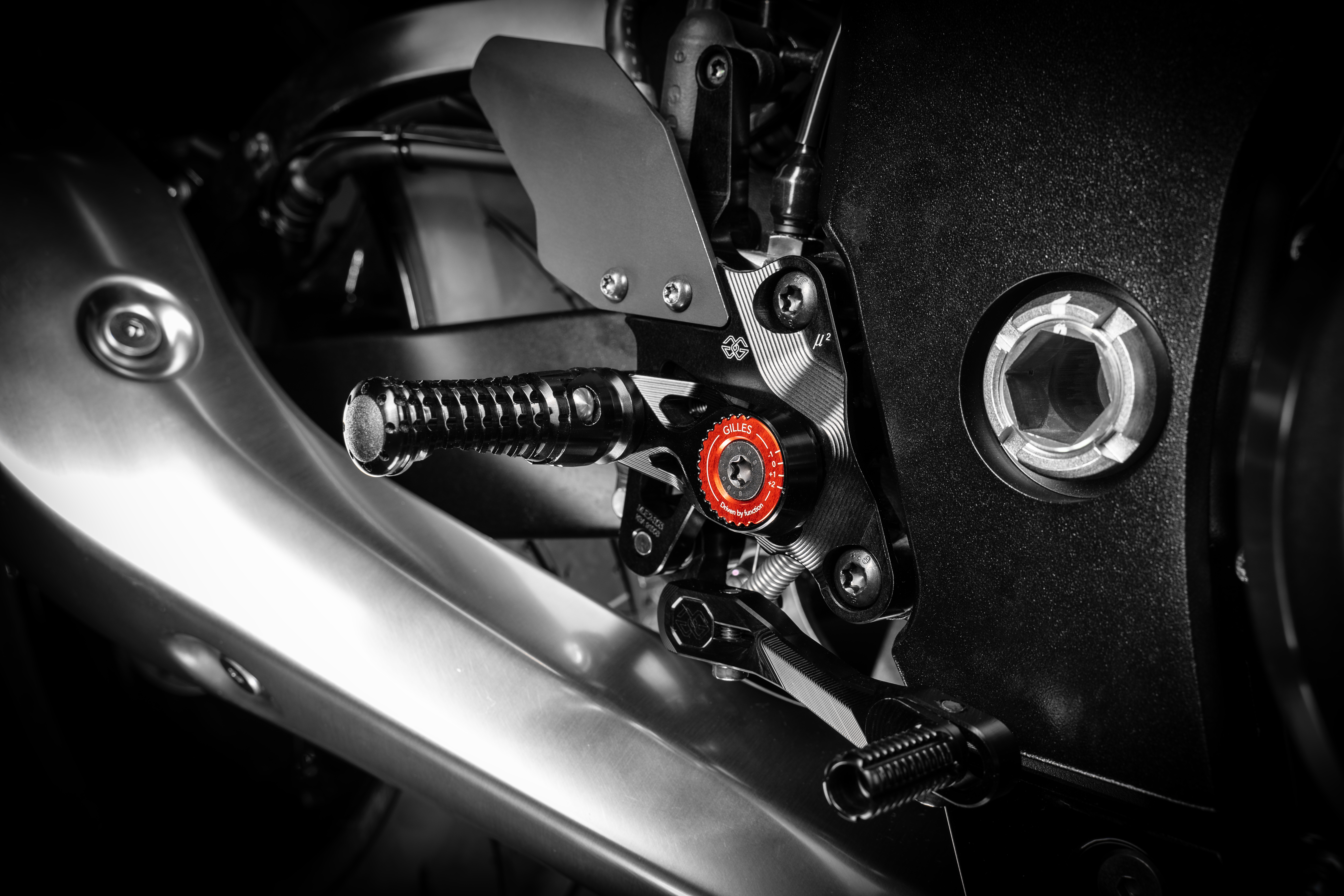 GILLES MUE2 footrest rearset system GSX1300R Hayabusa