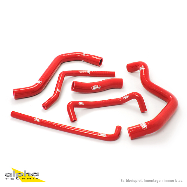 SAMCO SPORT Silicone Hose Kit Red for Suzuki GSR600 GSR750 Model Year 2006-2017