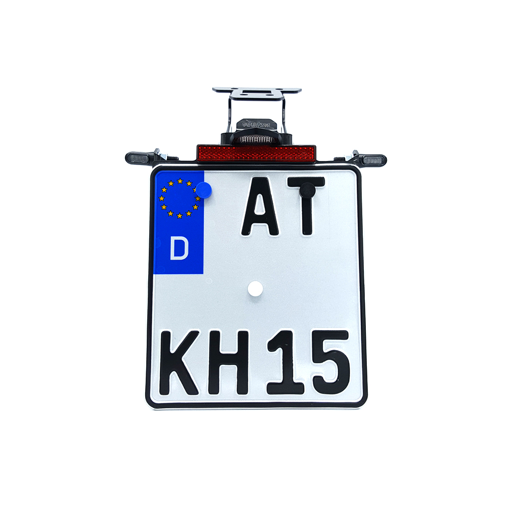 Number Plate Holder-flasher light, turn signal-Kit MLED Kawasaki Z1000SX from model year 2011 or Ninja 1000SX from model year 2020 (Rear)