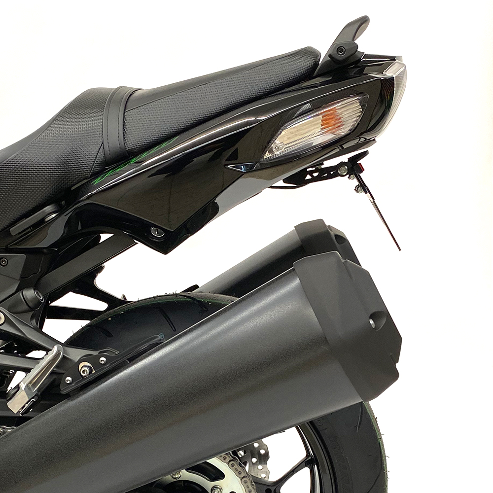 alpha Technik License Plate Holder for Kawasaki ZZR1400; TYPE ZXT40H; Model Year 2016-