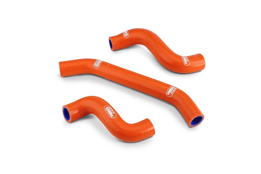 SAMCO SPORT Silicone Hose Kit, 3-piece, orange for KTM and Husqvarna models