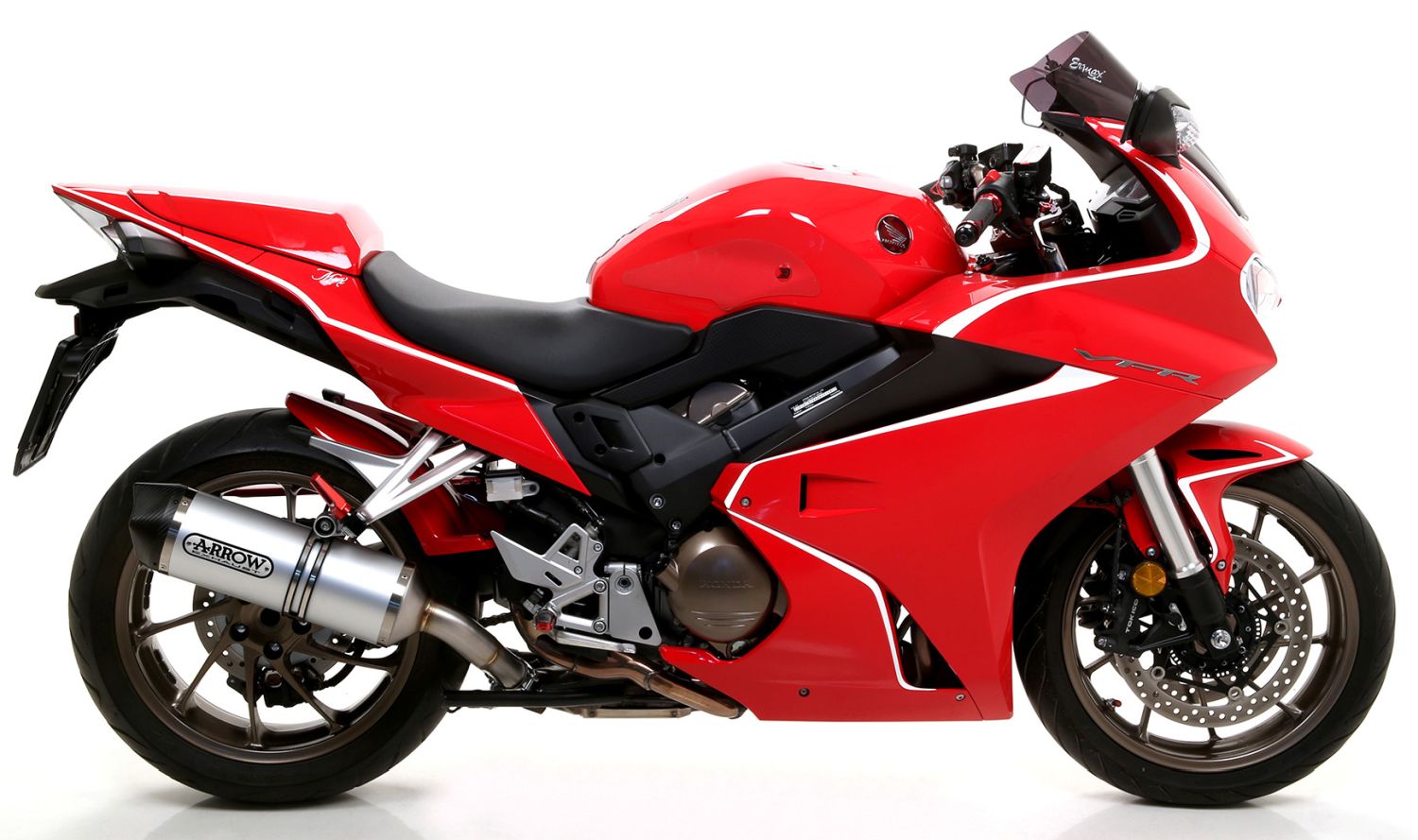 ARROW RACE TECH Exhaust for Honda VFR800F 2017- Aluminium Silver with Carbon End Cap