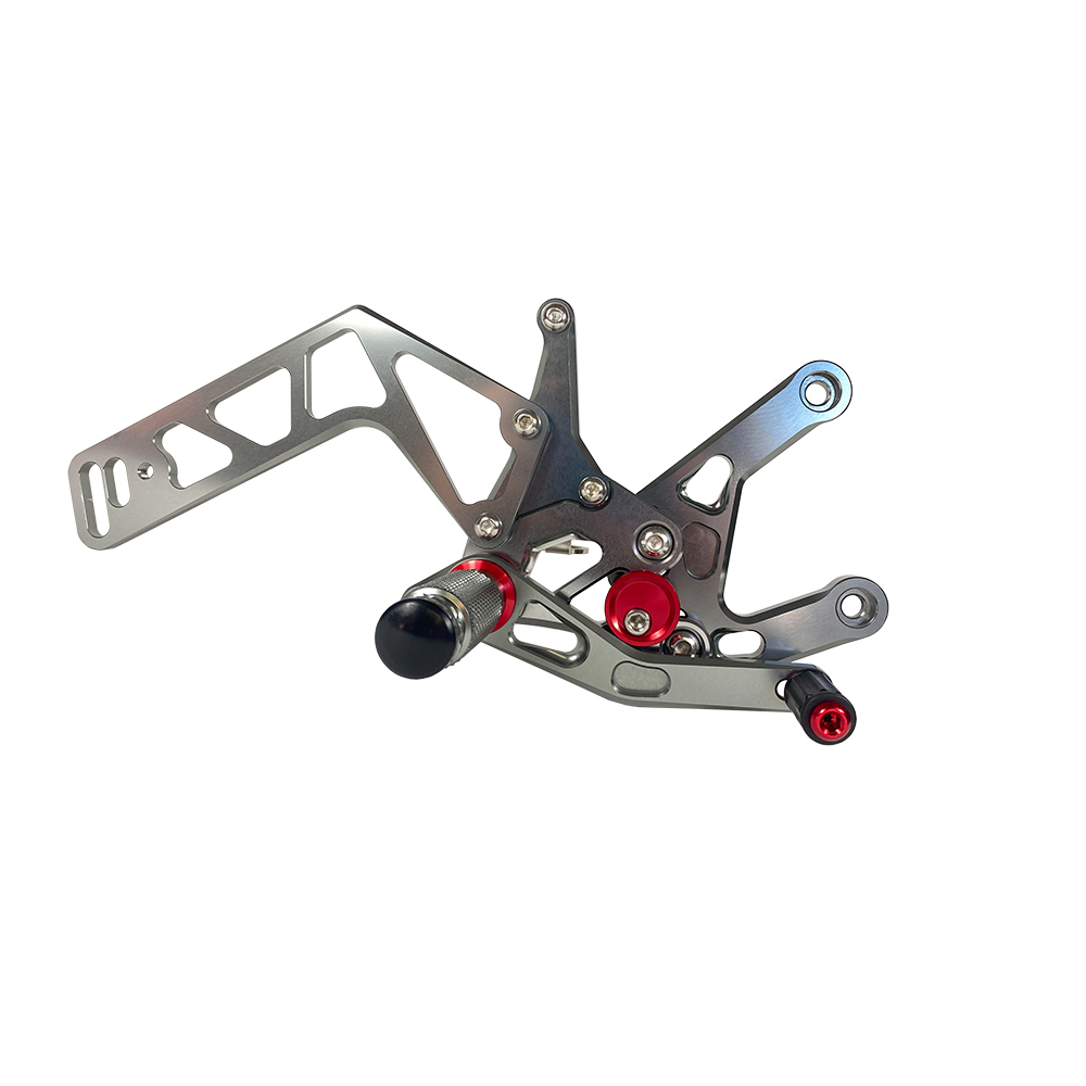 >TRACK< Rearset System, Titanium Colour, Yamaha YZF-R1 RN32 2015-16 RN49 2017-19 RN65 2020- with ABE