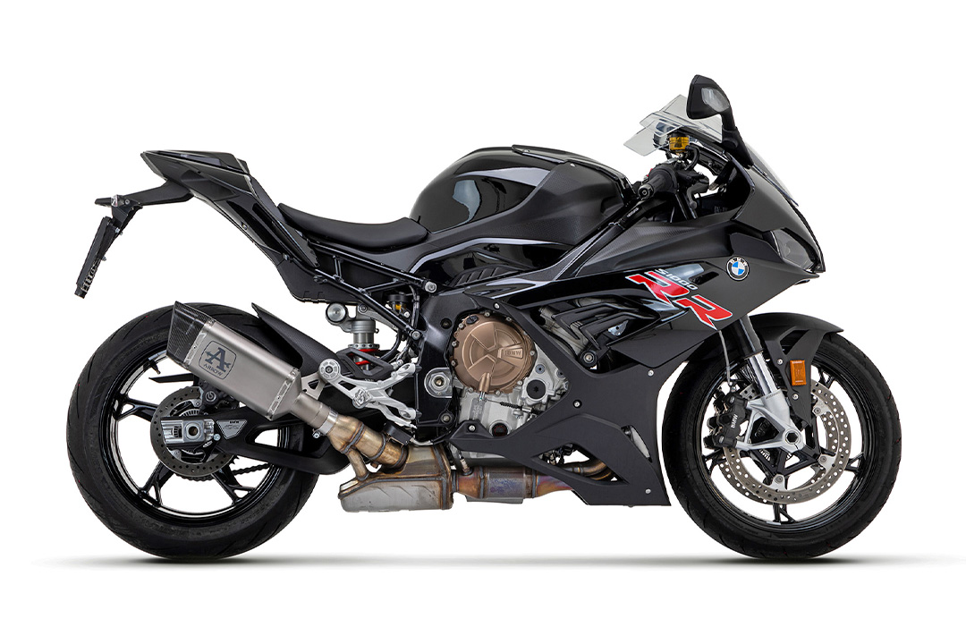 ARROW PISTA Titanium Slip-On for BMW S1000RR from 2019- / S1000R from 2021- / M1000RR from 2020- / M1000R from 2023-
