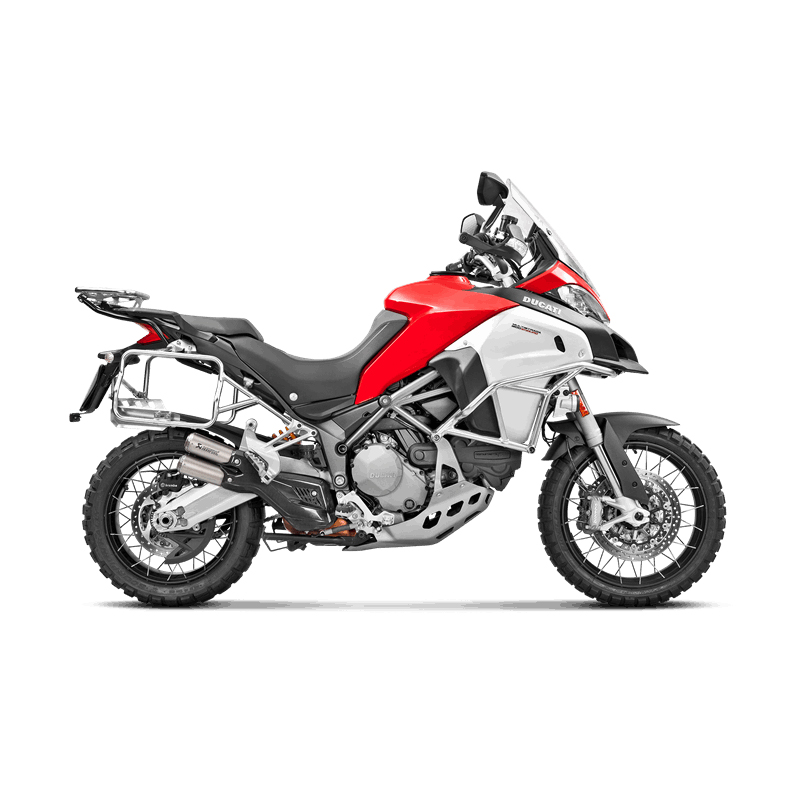 Akrapovic Slip-On Line (Titanium) Exhaust for Ducati Multistrada 1200 Enduro 2017-2018, Multistrada 1260 Enduro 2019-2020, Multistrada 950/950S 2017-2020