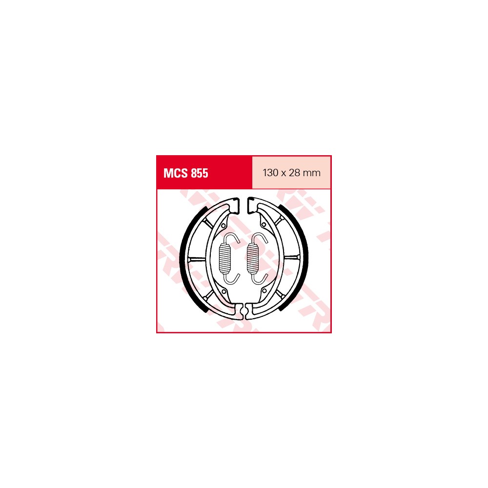 TRW LUCAS brake shoes set MCS855