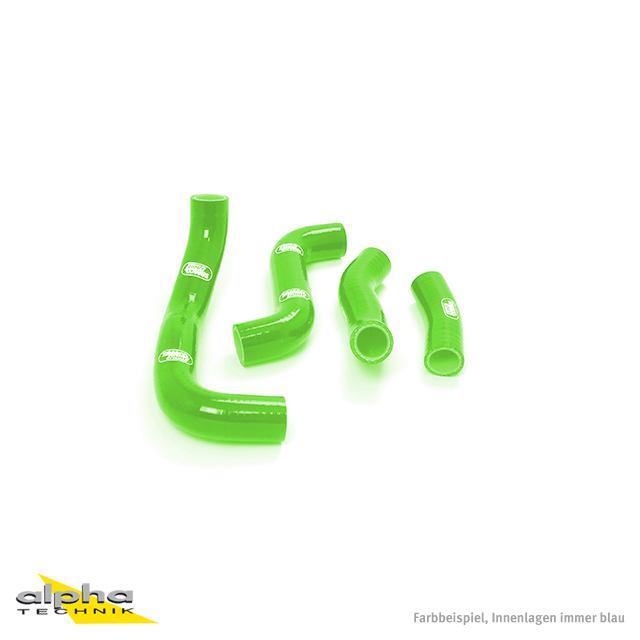 SAMCO SPORT Green Silicone Hose Kit for Kawasaki ZRX1100 ZRX1200 from model year 1997- only for vehicles without carburetor de-icing