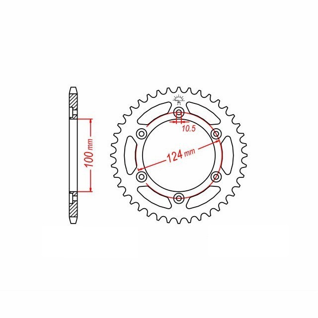 DID chain kit with 520ZVM-X chain, gold colour, for Ducati Monster 400, model year 2003-