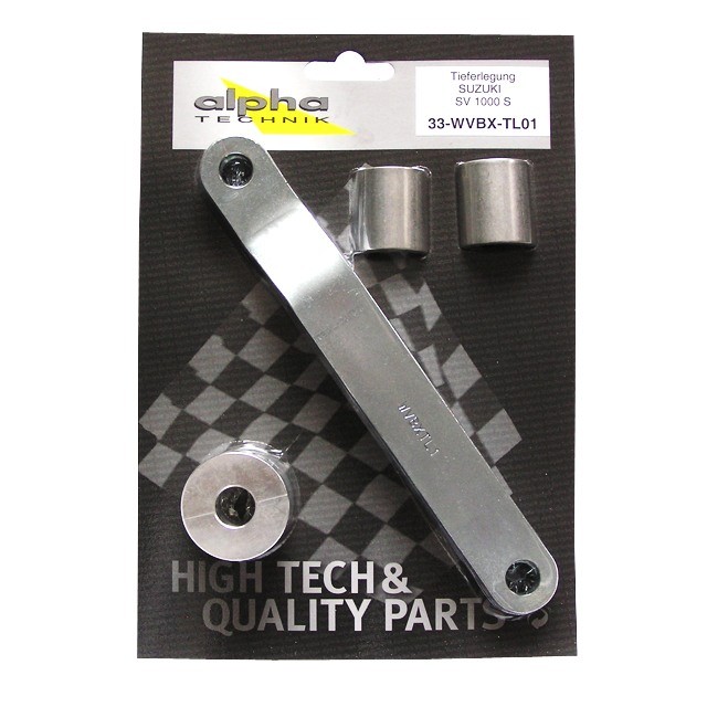 alpha Technik Lowering Kit 35mm for Suzuki SV1000S; Type WVBX; Model Year 2003-