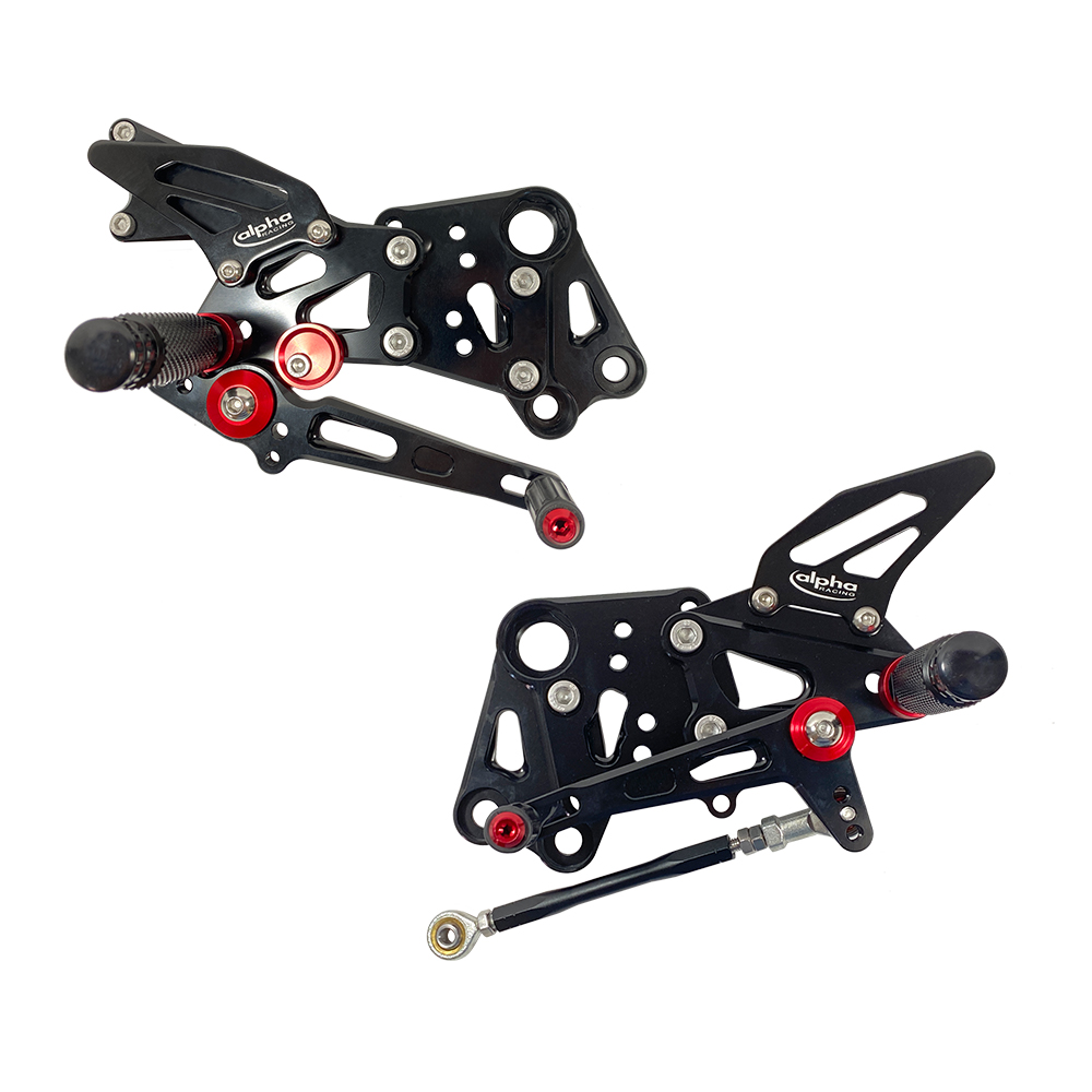 >TRACK< footrest system black KTM RC390 2014- ABE