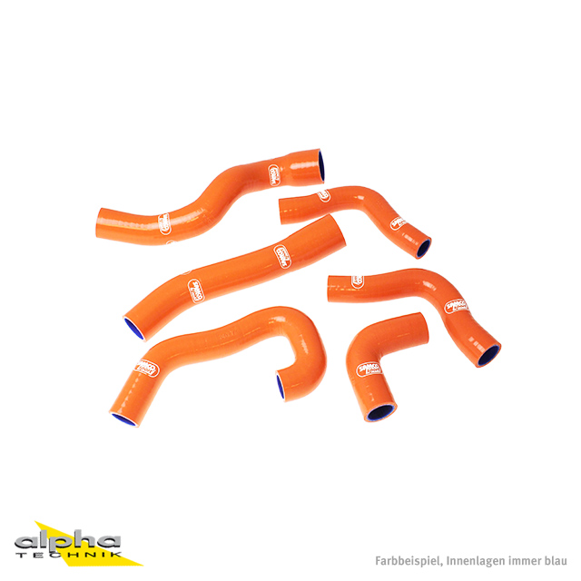 SAMCO SPORT Silicone Hose Kit orange for KTM 1190 RC8 R Track Model Year 2009-2015