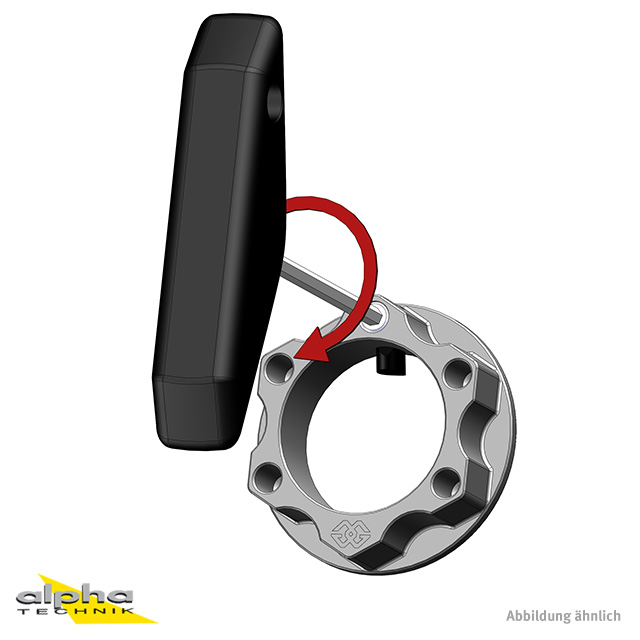 GILLES ACMA nut (steering head) M28x1 red