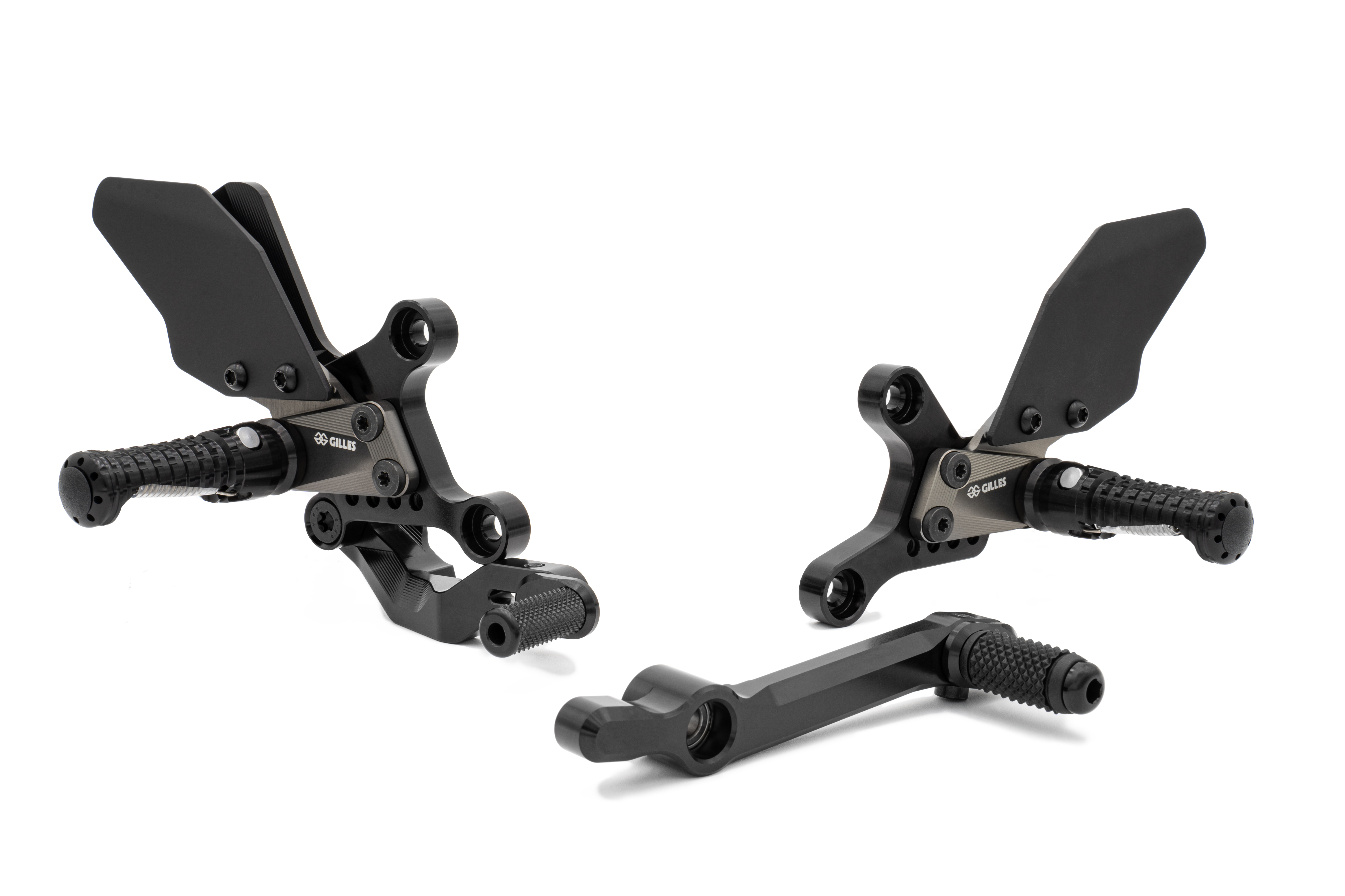 GILLES AS31GT3 footrest system black for Yamaha MT09, RN87, XSR900GP, RN96 2024-