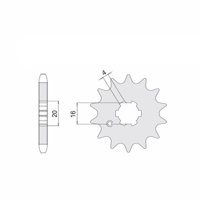 Sprocket, 14 Teeth, Pitch 420