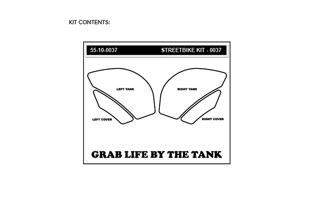 Stompgrip hybrid, Volcano, für Kawasaki ZX6R Ninja, 2009-2025