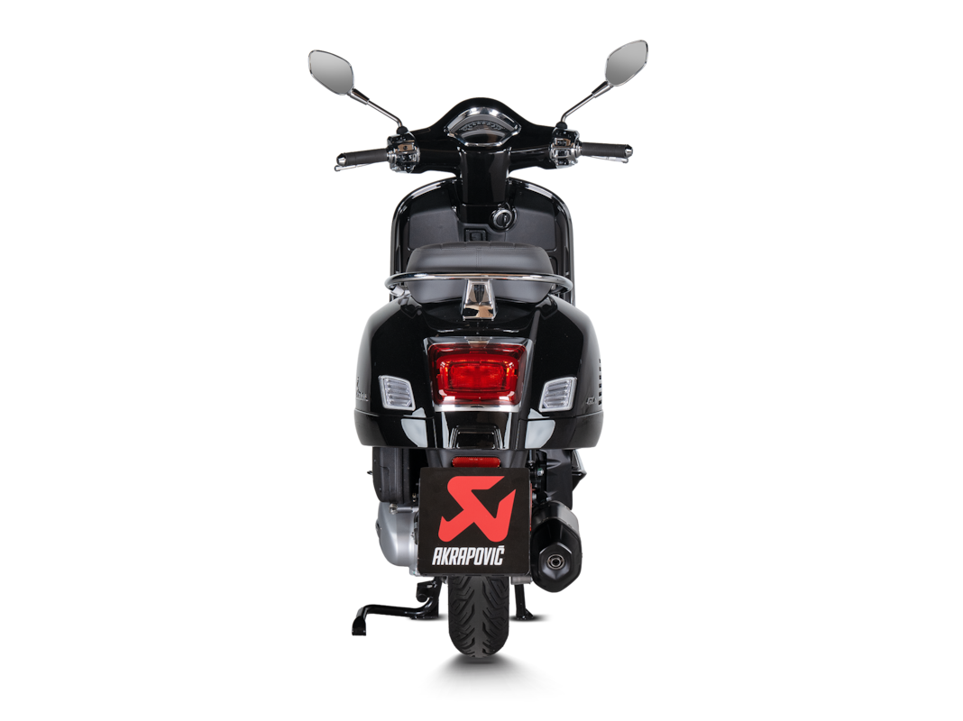 Akrapovic Slip-On Line (SS) Exhaust for Vespa GTS 125, Super, Supersport, Supertech, Model Year 2025- (Euro 5+)