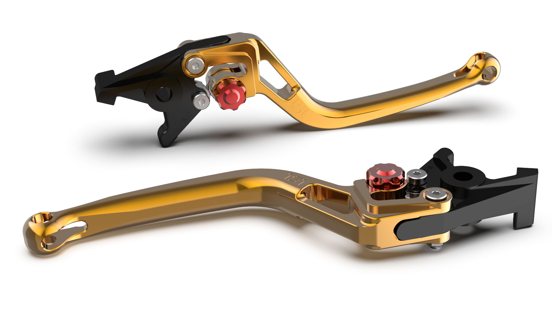 LSL clutch lever BOW L83R, gold/red